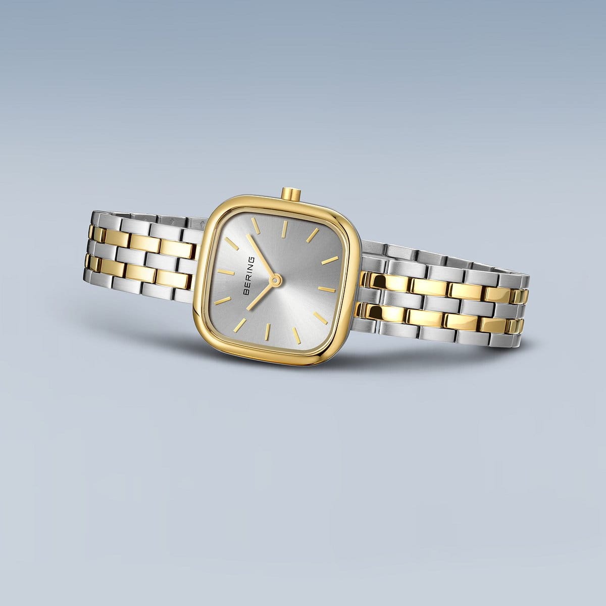 BERING Classic Brushed Silver/Gold 26mm Silver Dial Women's Watch 17926-714