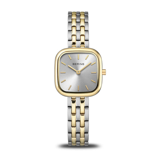BERING Classic Brushed Silver/Gold 26mm Silver Dial Women's Watch 17926-714