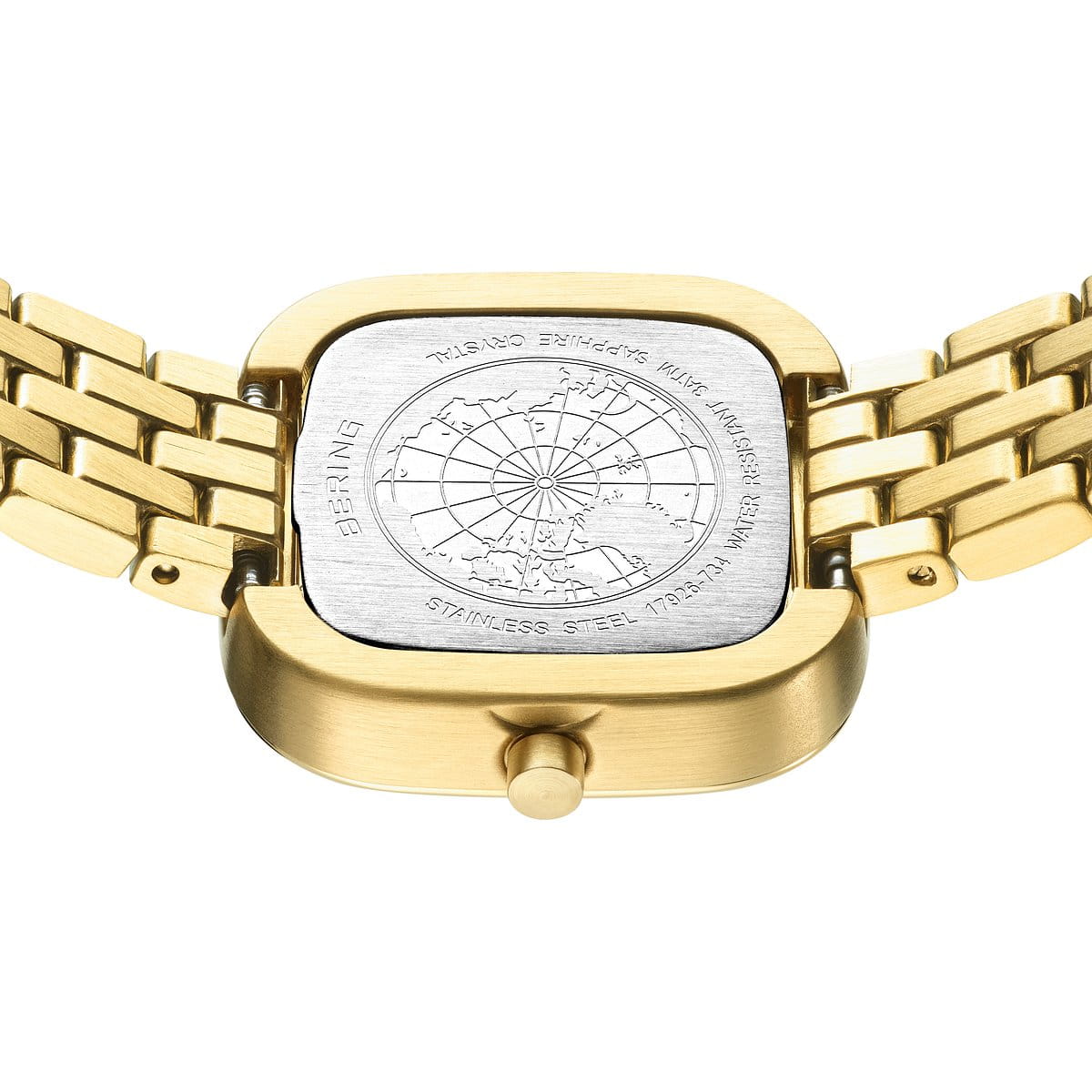 BERING Classic Polished Gold 26mm White Dial Women's Watch 17926-734