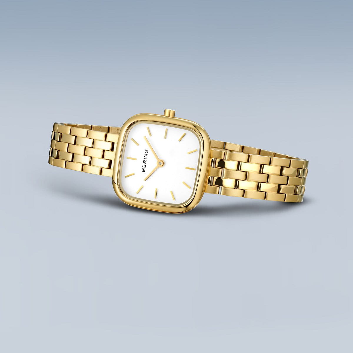 BERING Classic Polished Gold 26mm White Dial Women's Watch 17926-734