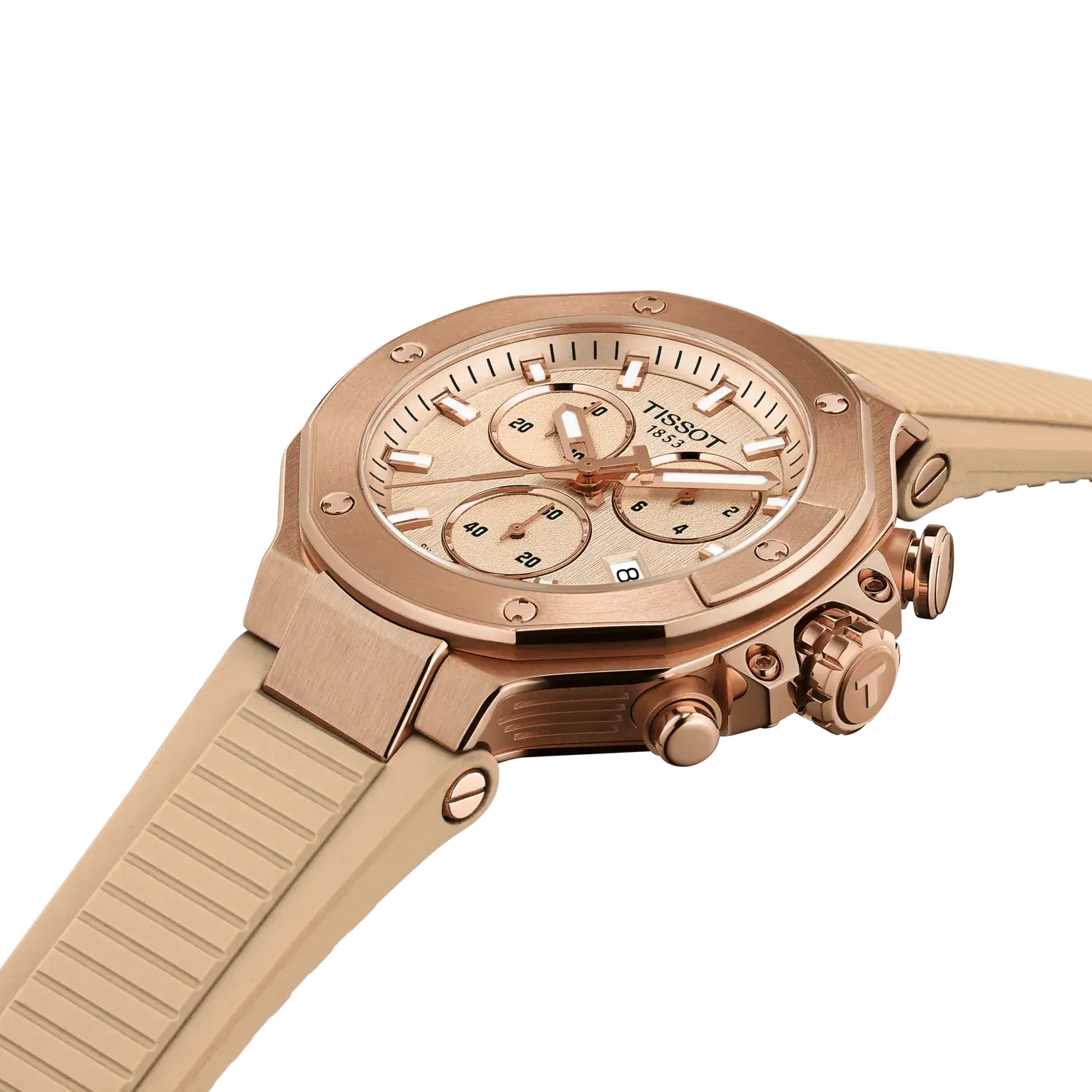 Tissot T-RACE 38mm Nude Dial Men's Watch T1418173750100