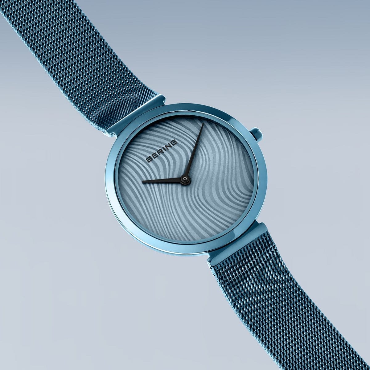 BERING Charity Polished Blue 32mm Blue Sunray Dial Women's Watch 18132-Charity2
