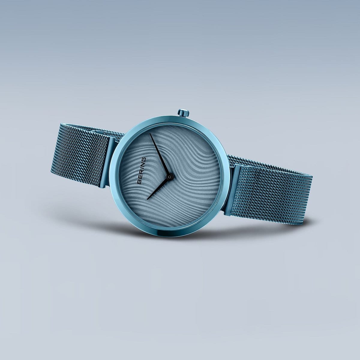 BERING Charity Polished Blue 32mm Blue Sunray Dial Women's Watch 18132-Charity2