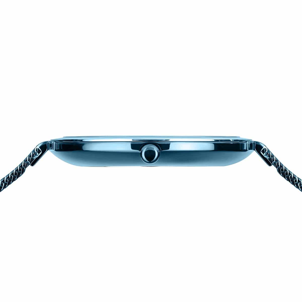 BERING Charity Polished Blue 32mm Blue Sunray Dial Women's Watch 18132-Charity2