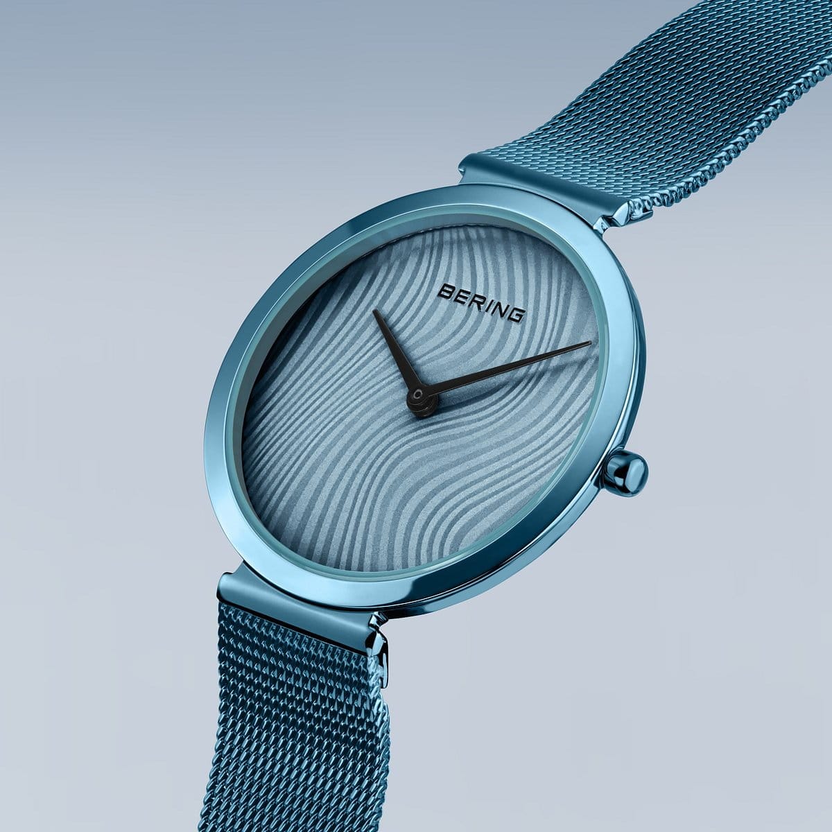 BERING Charity Polished Blue 32mm Blue Sunray Dial Women's Watch 18132-Charity2