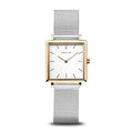 BERING Classic Polished Gold 26mm White Dial Women's Watch 18226-010