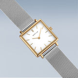 BERING Classic Polished Gold 26mm White Dial Women's Watch 18226-010