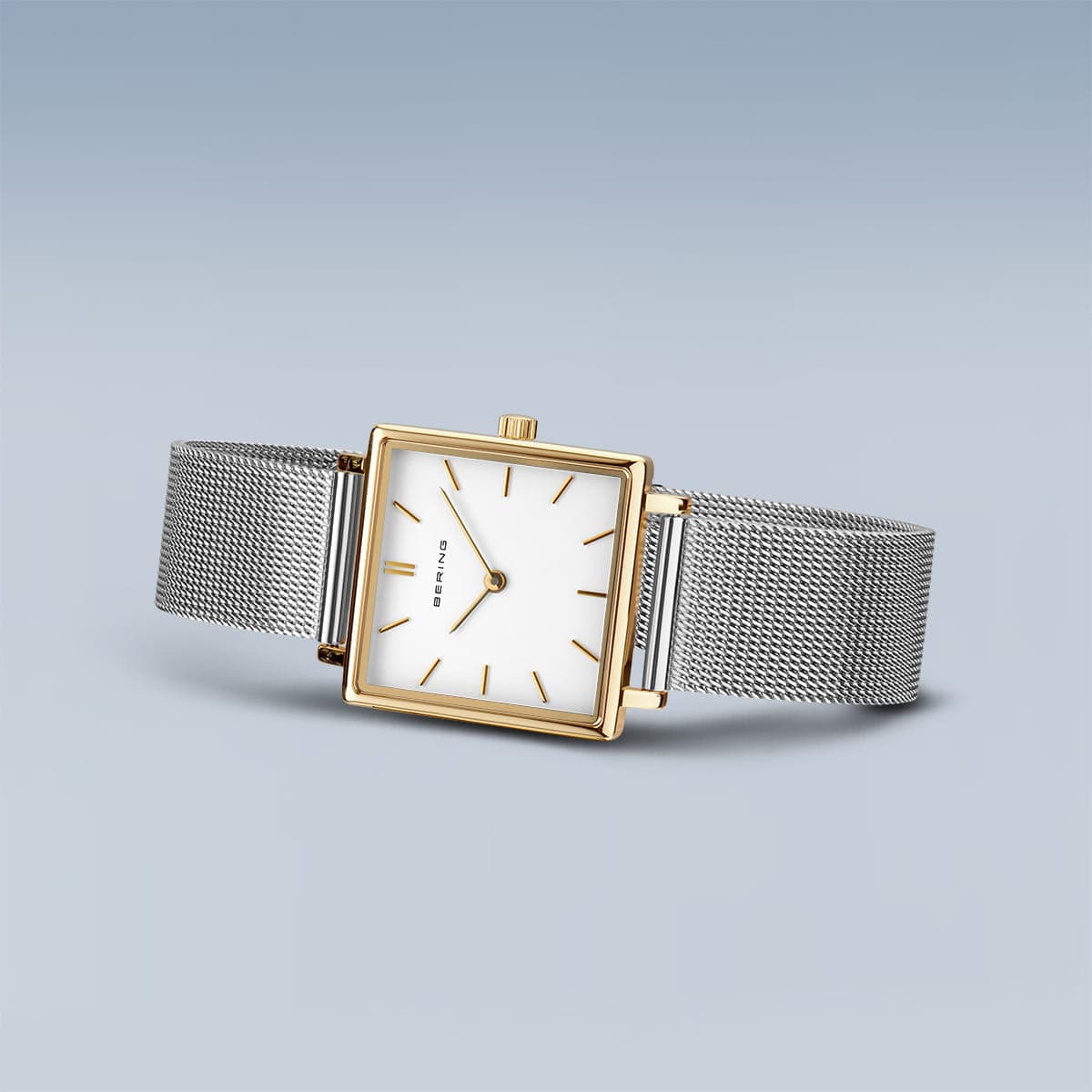 BERING Classic Polished Gold 26mm White Dial Women's Watch 18226-010