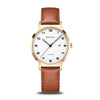 BERING Titanium Polished/Brushed Gold 34mm White Dial Women's Watch 18634-534