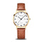BERING Titanium Polished/Brushed Gold 34mm White Dial Women's Watch 18634-534
