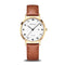 BERING Titanium Polished/Brushed Gold 34mm White Dial Women's Watch 18634-534