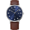 BERING Maxi Titanium Date Numerical Watch Blue Brown 40mm Blue Dial Men's Watch 18640-505