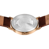 BERING Maxi Titanium Date Numerical Watch Blue Rose Gold 40mm Blue Dial Men's Watch 18640-569