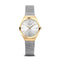 BERING Ultra Slim Polished/Brushed Gold 29mm Silver Sunray Dial Women's Watch 18729-010