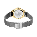 BERING Ultra Slim Polished/Brushed Gold 29mm Silver Sunray Dial Women's Watch 18729-010