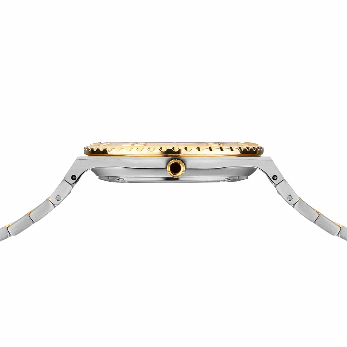 BERING Classic Polished/Brushed Silver/Gold 36mm White Dial Women's Watch 18936-710