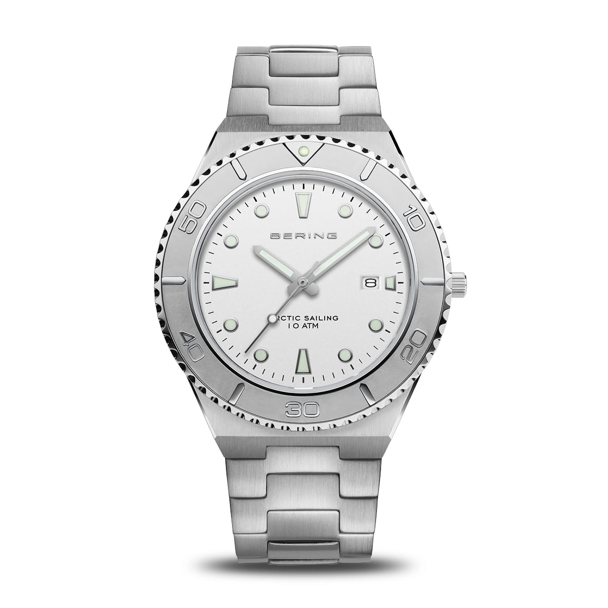BERING Classic Polished/Brushed Silver 40mm Men's Watch 18940-704