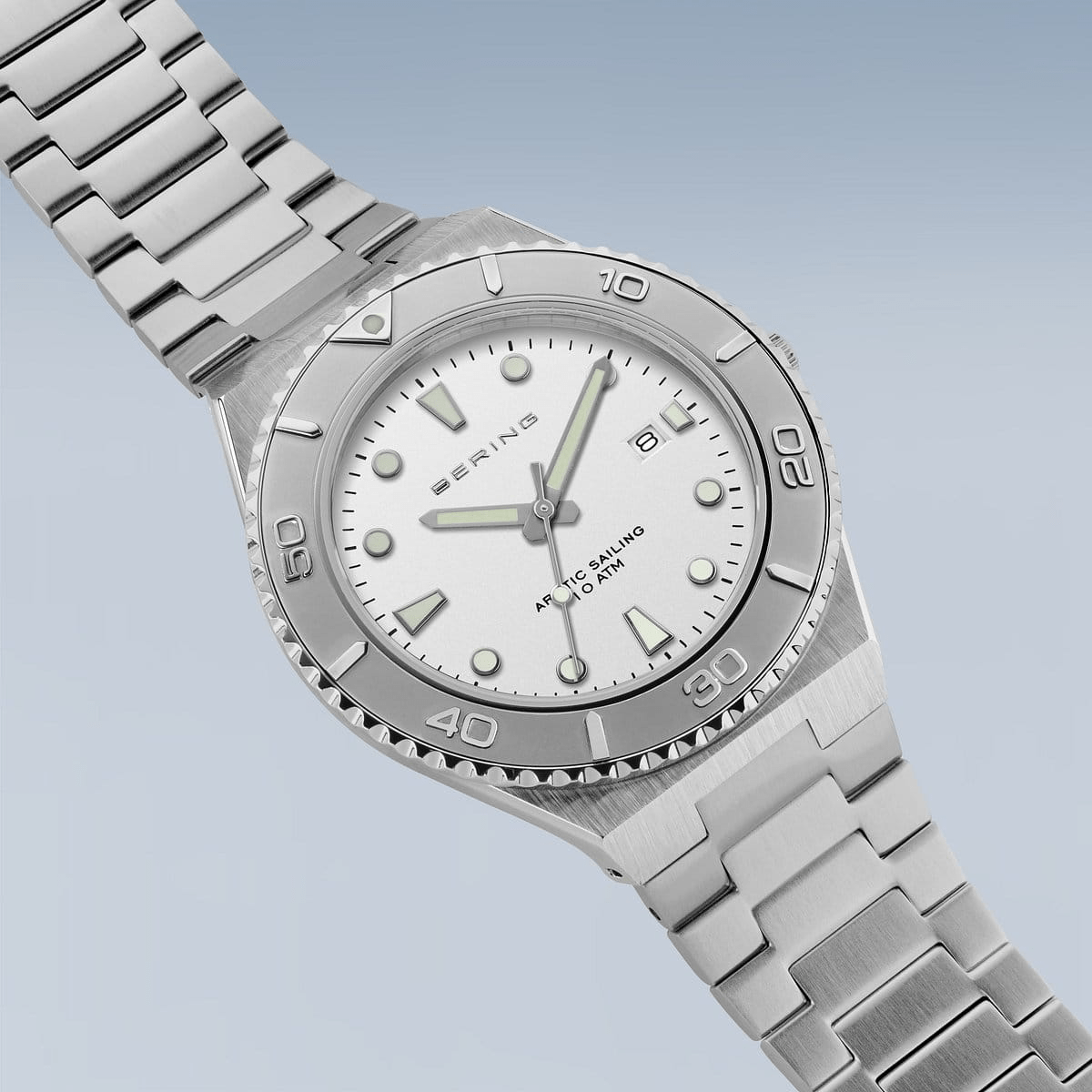 BERING Classic Polished/Brushed Silver 40mm Men's Watch 18940-704
