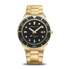 BERING Classic Arctic Sailing Polished/Brushed Gold 43mm Black Sunray Dial Men's Watch 18940-732