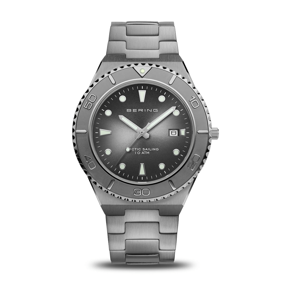 BERING Classic Polished/Brushed Grey 40mm Men's Watch 18940-777