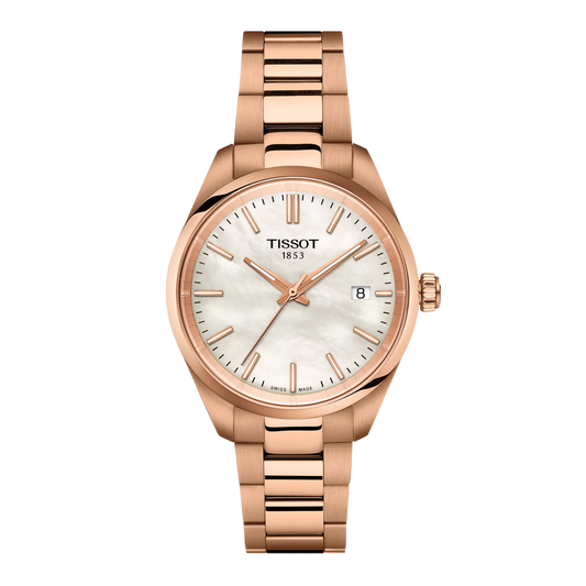Tissot PR 100 34mm White Mother of Pearl Dial Women's Watch T1502103311100