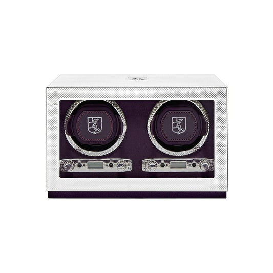 WOLF Silver Double Watch Winder 190004