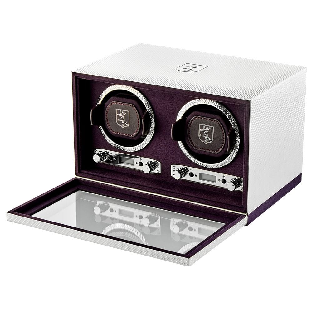 WOLF Silver Double Watch Winder 190004