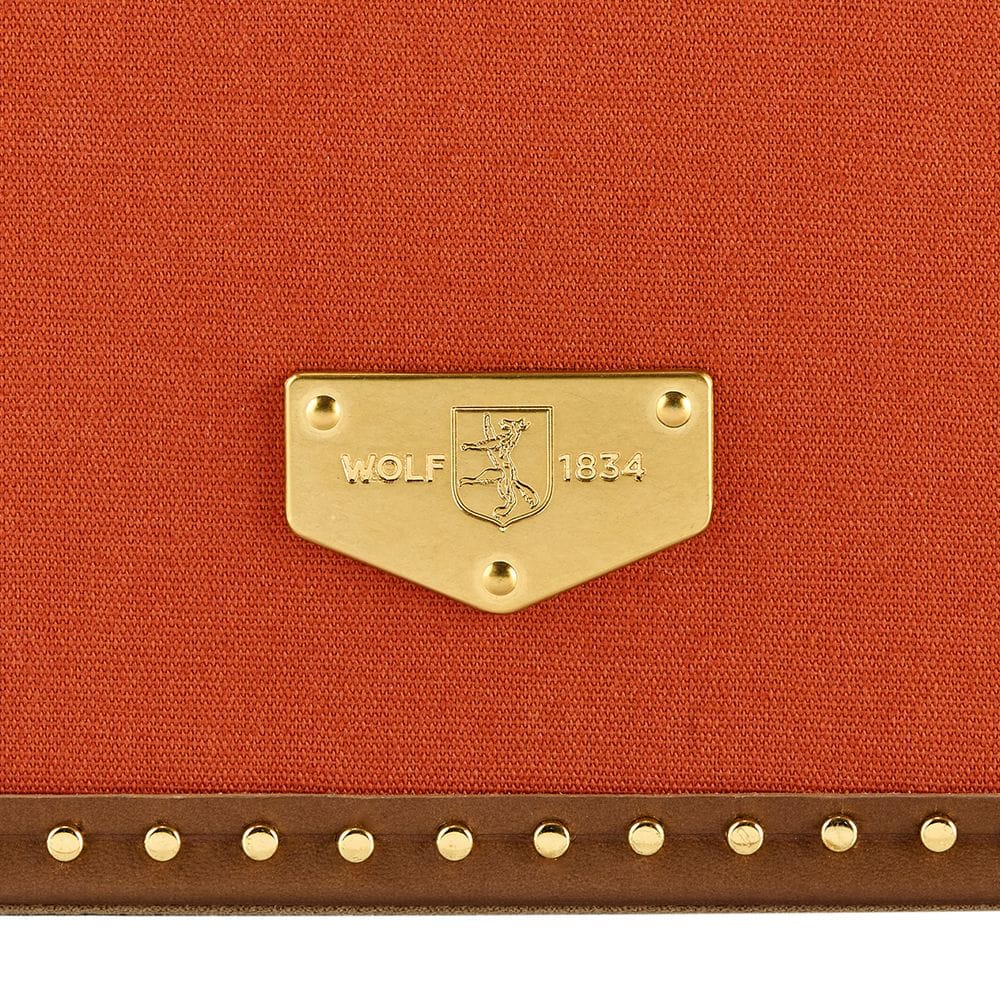 WOLF Ida Trunk Jewellery Box Orange 190039