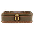 WOLF Ida Travel Zip Jewellery Case Khaki 190042
