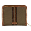 WOLF Ida Travel Zip Jewellery Portfolio Khaki 190043