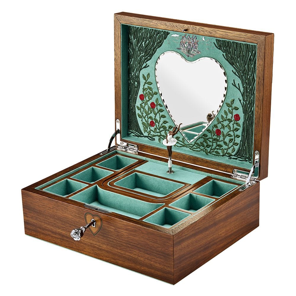 WOLF Ballet Musical Jewellery Box – Sleeping Beauty Walnut Wood 190116