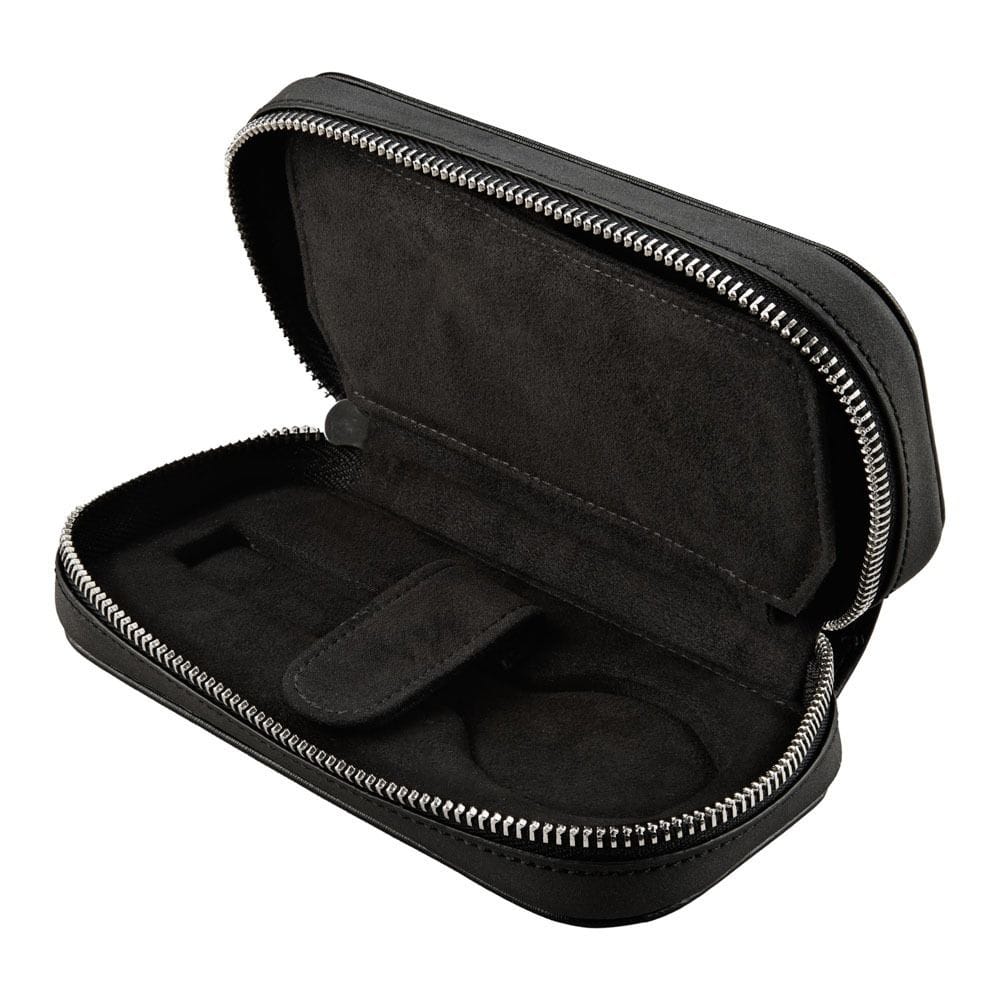 WOLF Philipp 2 Piece Watch Zip Case Black 190205