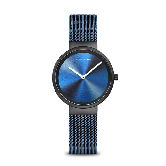 BERING Classic Mat Black 31mm Multicolor Sunray Dial Women's Watch 19031-327