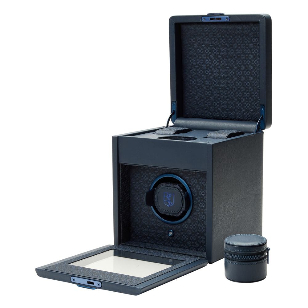 WOLF Earth Single Watch Winder Midnight Blue 190317