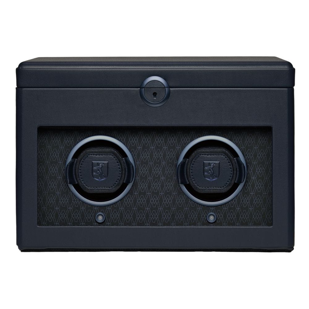 WOLF Earth Double Watch Winder Midnight Blue 190417