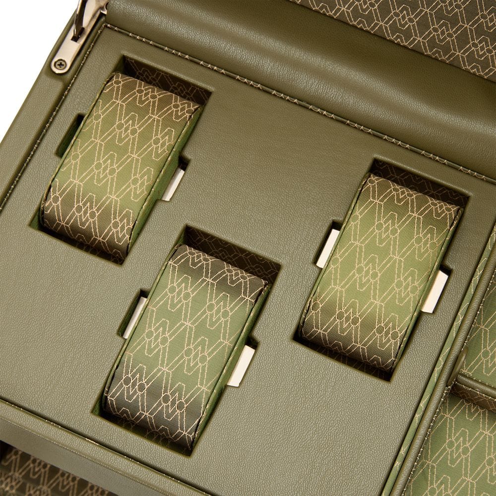 WOLF Earth Double Watch Winder Olive 190441