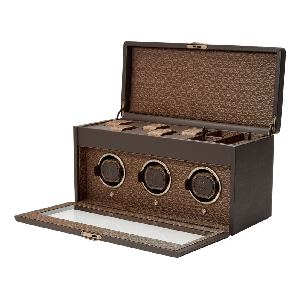 WOLF Earth Triple Watch Winder Coffee 190506