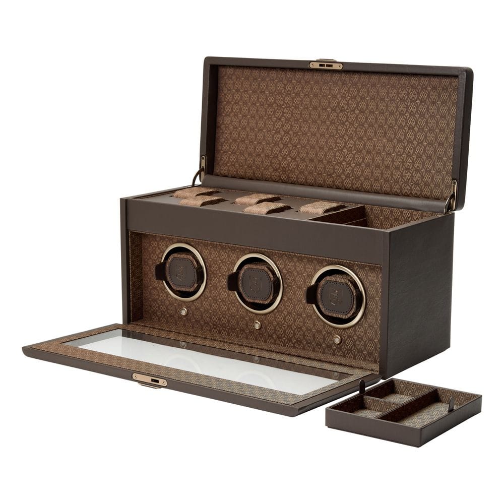 WOLF Earth Triple Watch Winder Coffee 190506