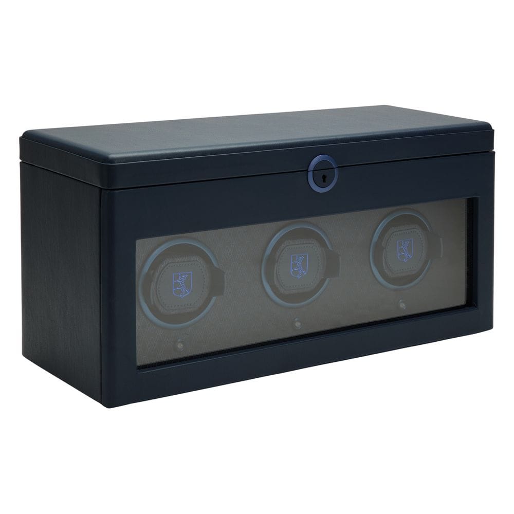 WOLF Earth Triple Watch Winder Midnight Blue 190517