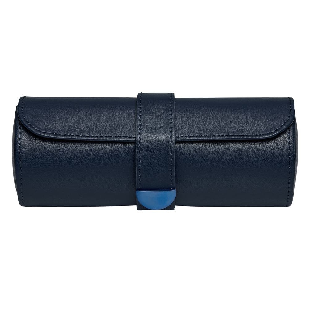 WOLF Earth Triple Watch Roll Midnight Blue 190617