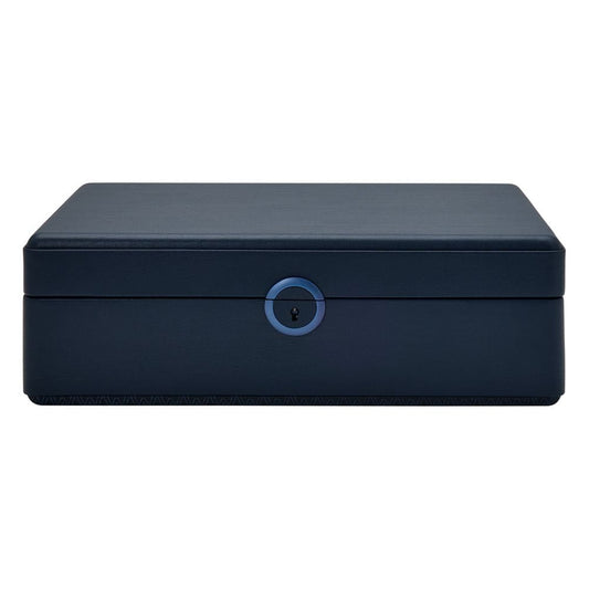 WOLF Earth 5 Piece Watch Box with Storage Midnight Blue 190917