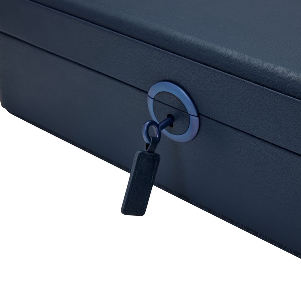 WOLF Earth 5 Piece Watch Box with Storage Midnight Blue 190917