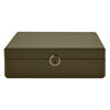 WOLF Earth 5 Piece Watch Box with Storage Olive 190941