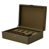 WOLF Earth 5 Piece Watch Box with Storage Olive 190941