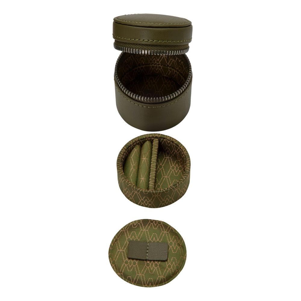 WOLF Earth 5 Piece Watch Box with Storage Olive 190941