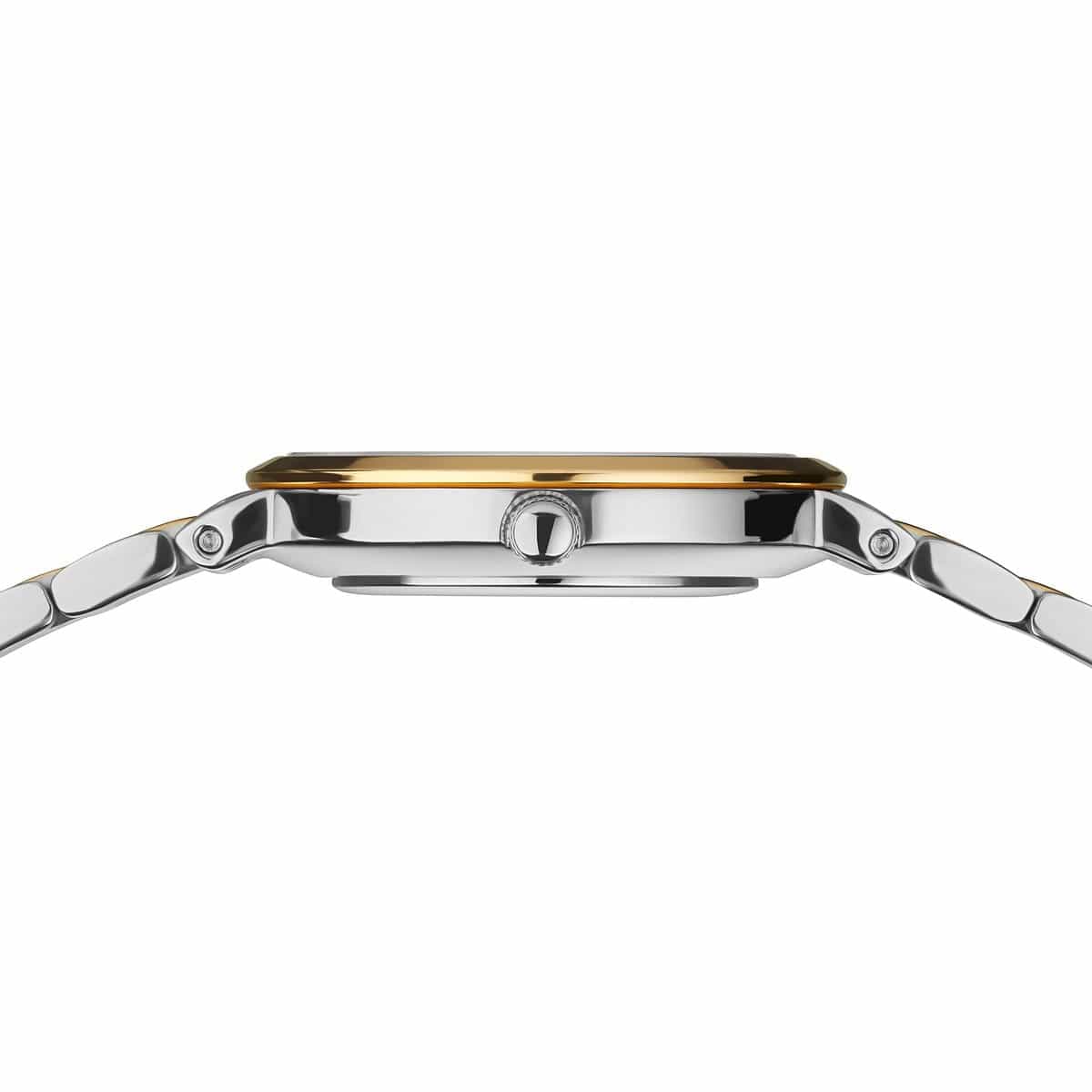 BERING Classic Polished Gold 26mm White Mother of Pearl Dial Women's Watch 19126-710