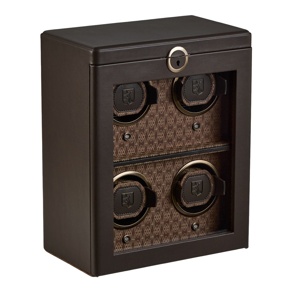 WOLF Earth 4 Piece Watch Winder Coffee 191406