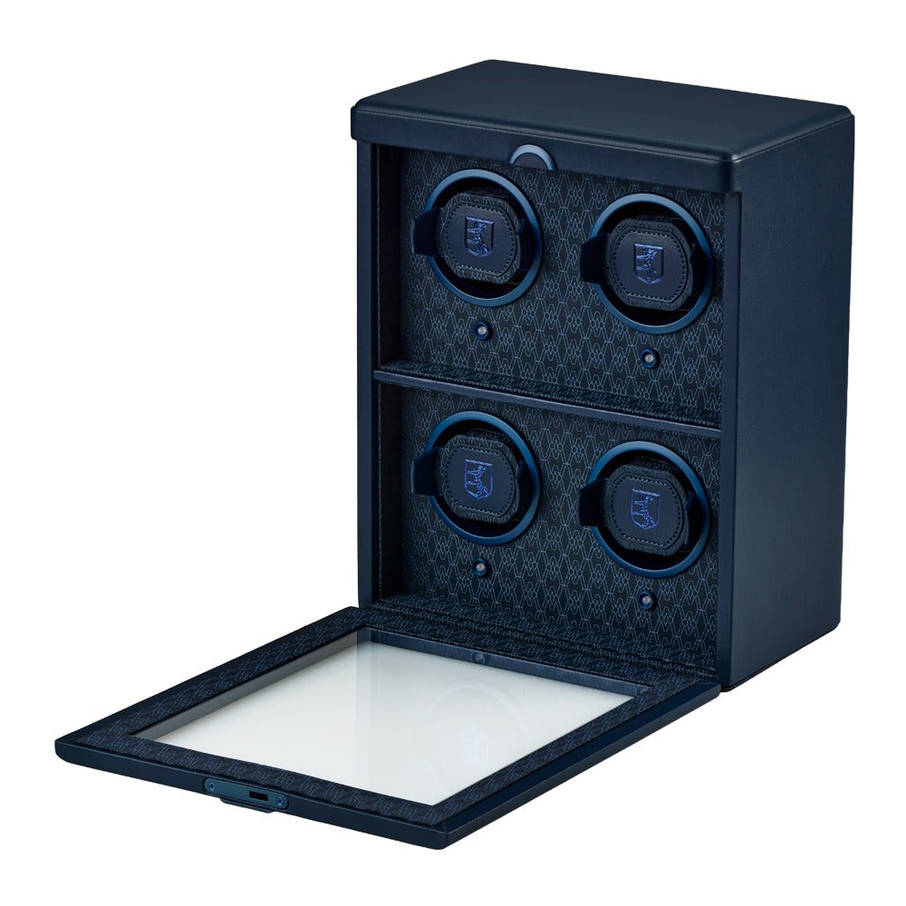 WOLF Earth 4 Piece Watch Winder Midnight Blue 191417