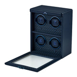 WOLF Earth 4 Piece Watch Winder Midnight Blue 191417