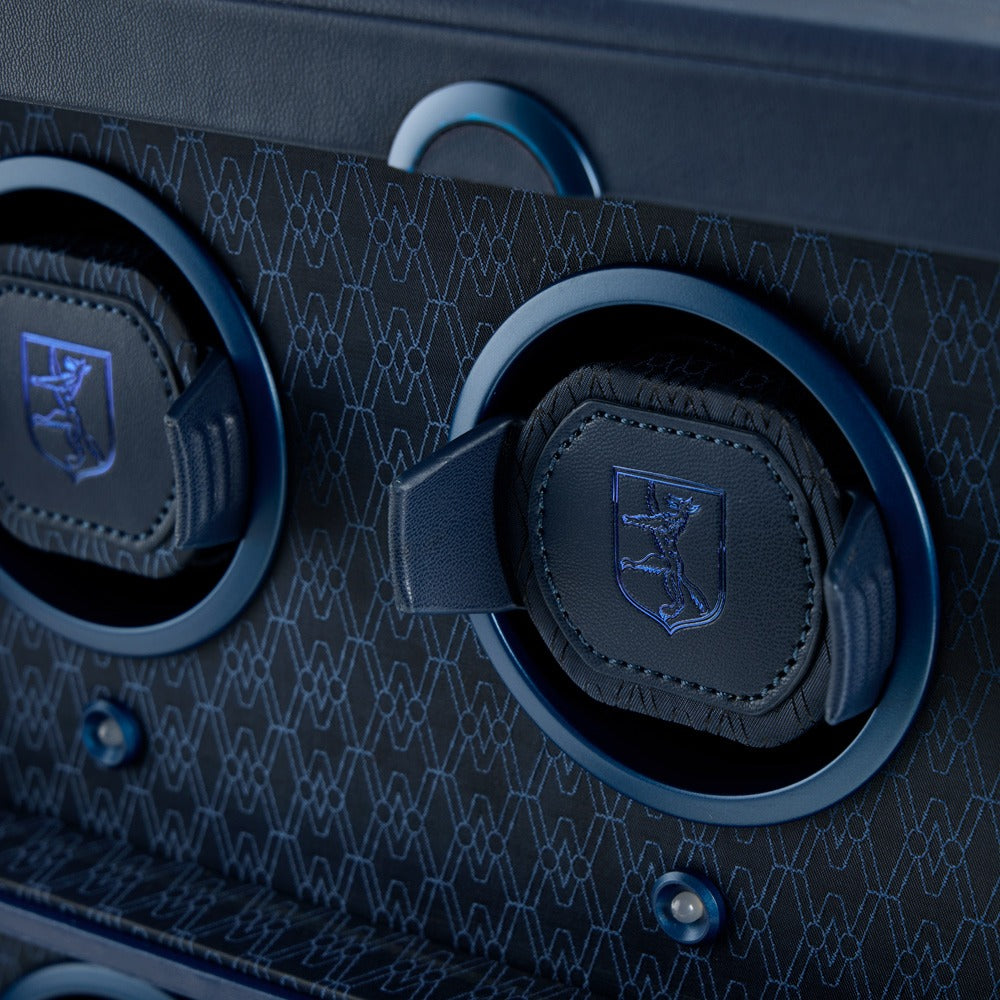 WOLF Earth 4 Piece Watch Winder Midnight Blue 191417